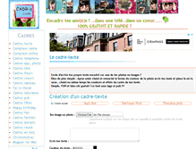 Tablet Screenshot of cadre-texte.cadriz.com