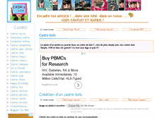 Tablet Screenshot of cadre-bois.cadriz.com